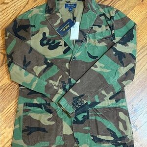 Ralph Lauren Green and Brown Camouflage Jacket